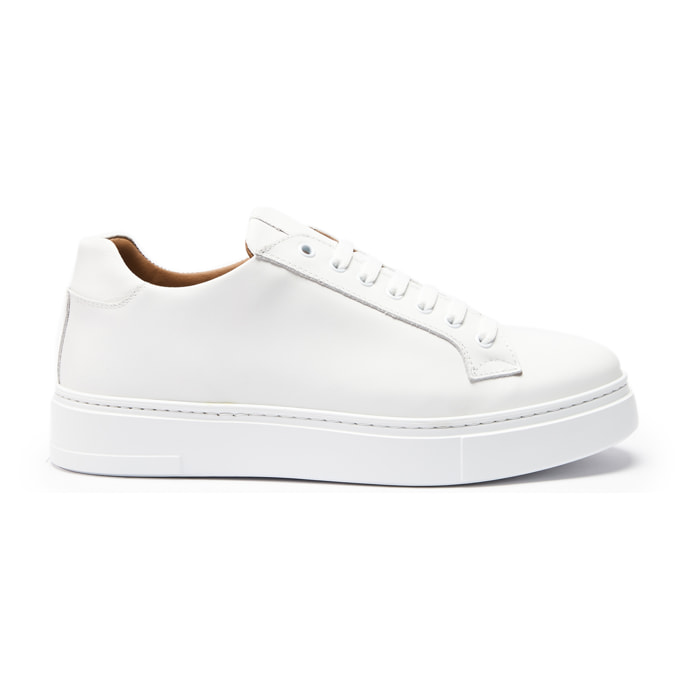 Classic Lace-up Sneaker British Passport Bianco