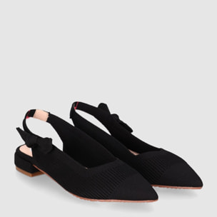 Zapatos de Tejido - Negro - Tacón: 3 cm