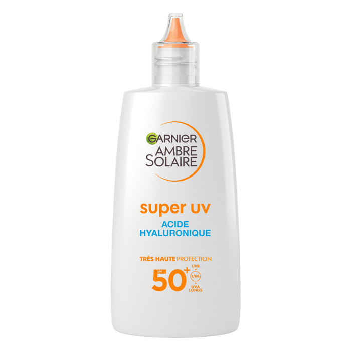 Garnier Ambre Solaire Super UV Fluide Hydratant Acide Hyaluronique SPF50+ 40mL