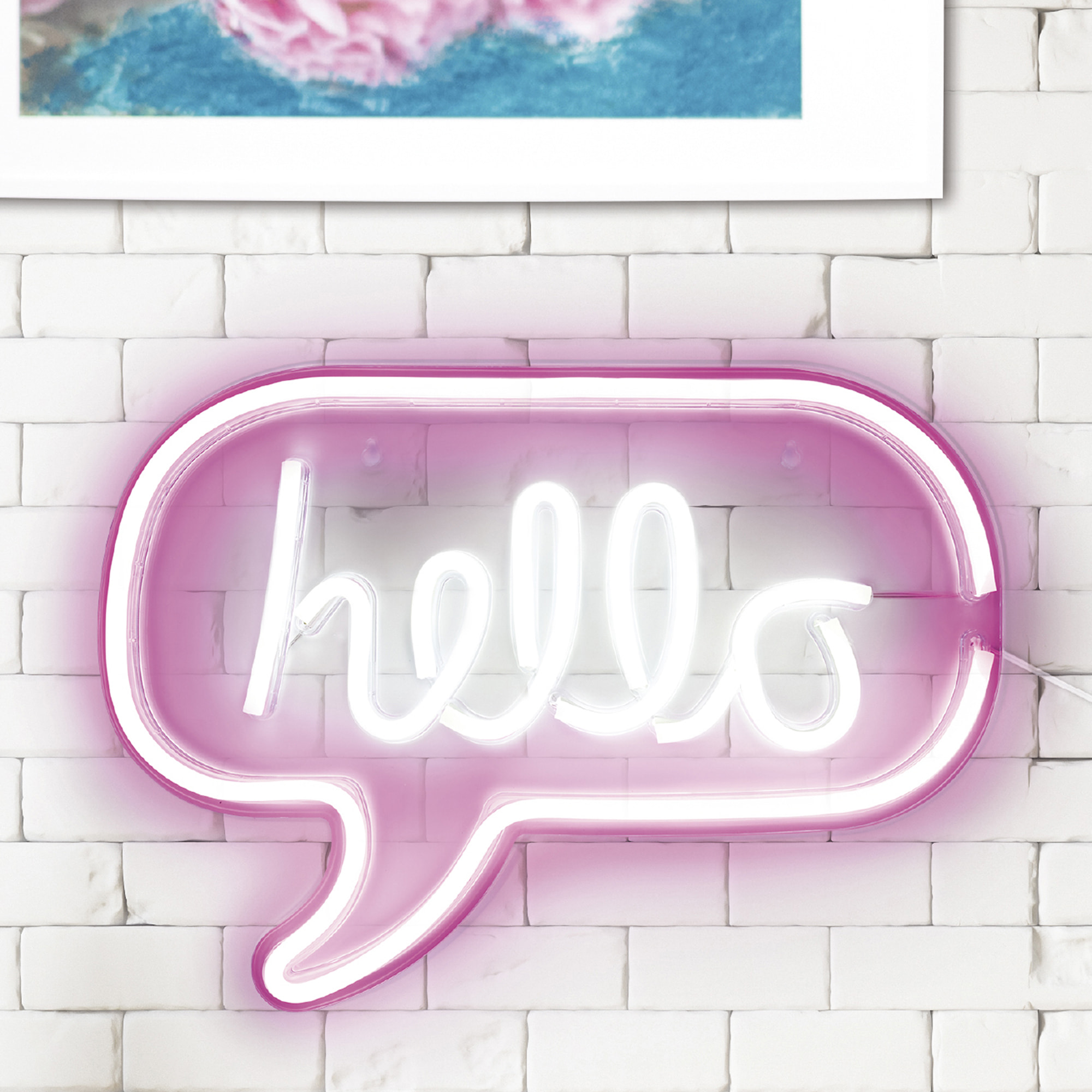 Lampe Neon Hello Acrylique Usb
