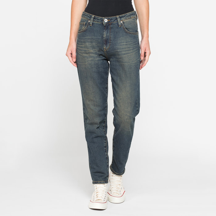 JEANS MOM CINQUE TASCHE IN DENIM STRETCH 12,2oz