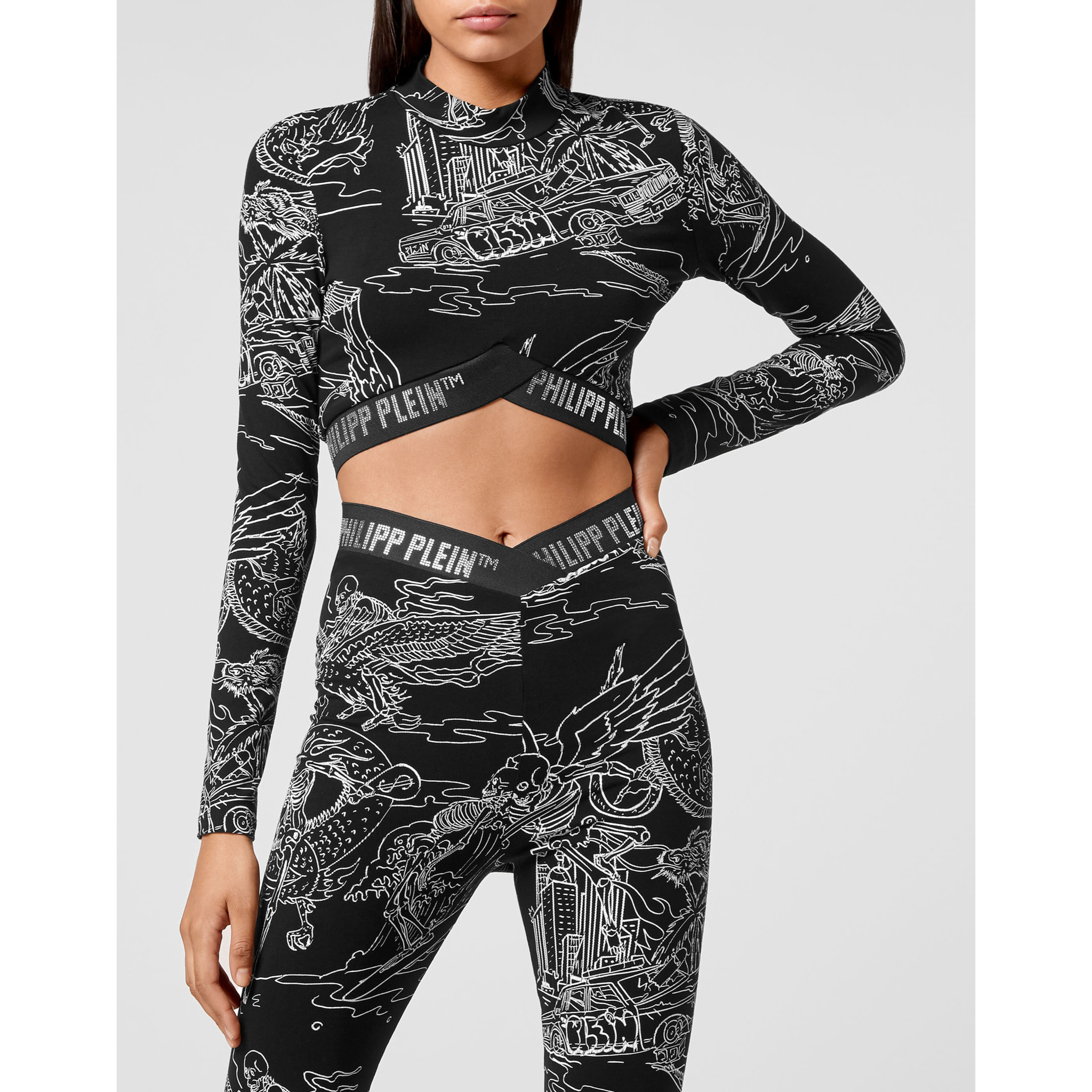 PHILIPP PLEIN Top deportivo TATTOO