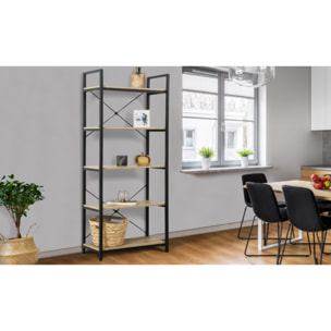 Etagère Memphis 5 niveaux 170cm
