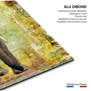 Tableau contemporain deco elephant Tableau alu Dibond