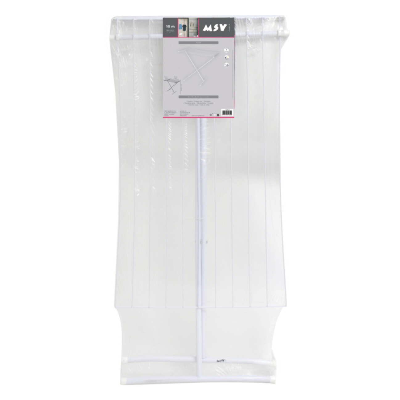 Etendoir à  linge 10M Acier 1 niveau Blanc MSV