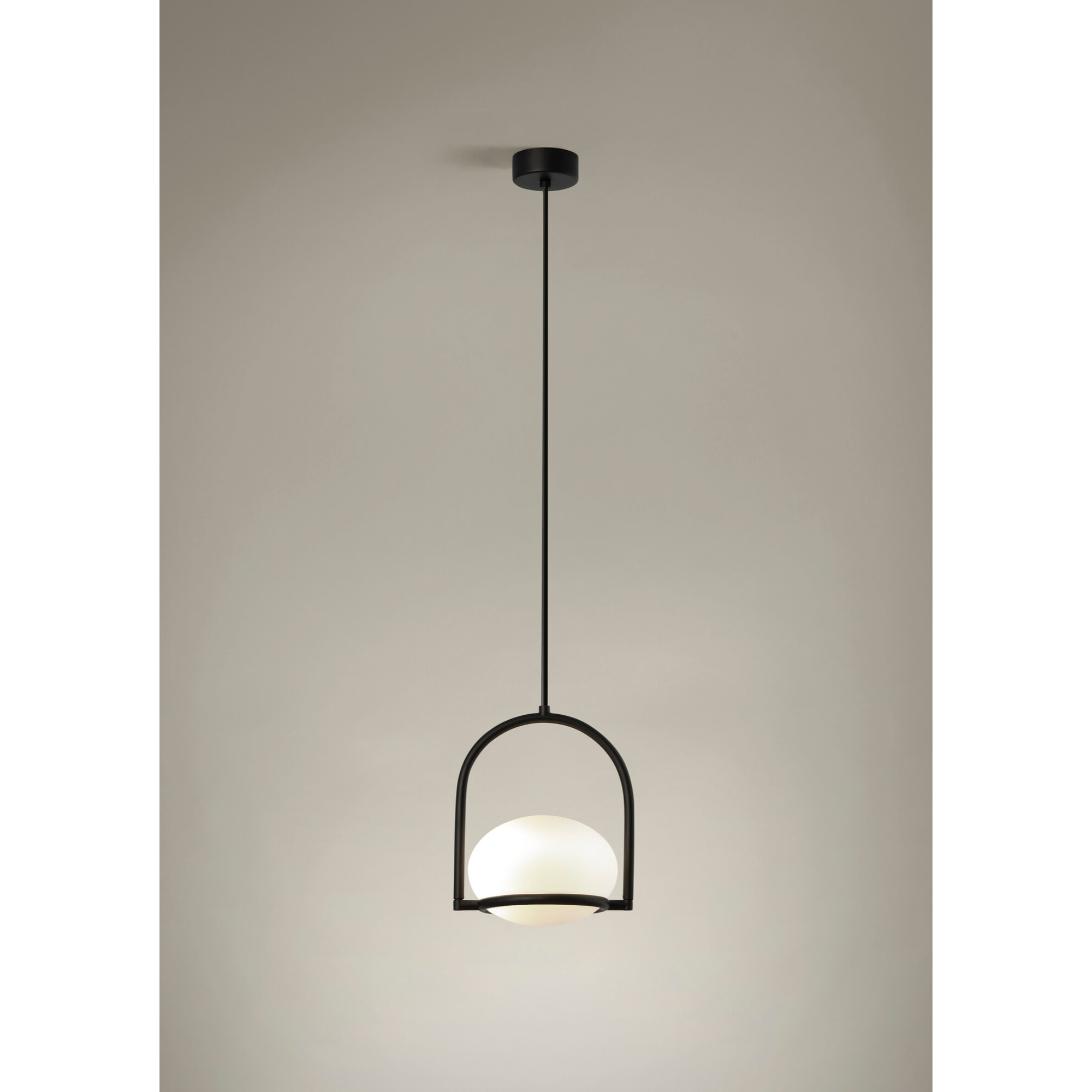 LEDS C4 Coco Single - Lámpara Colgante de Techo E14 Negro