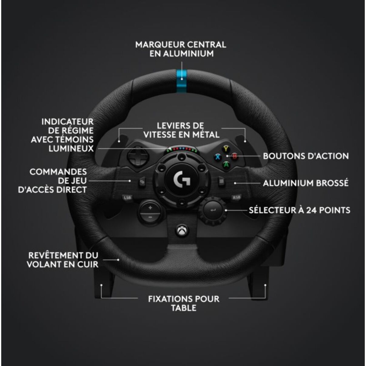 Volant + Levier de vitesses + Pédalier LOGITECH G923 SE - Xbox
