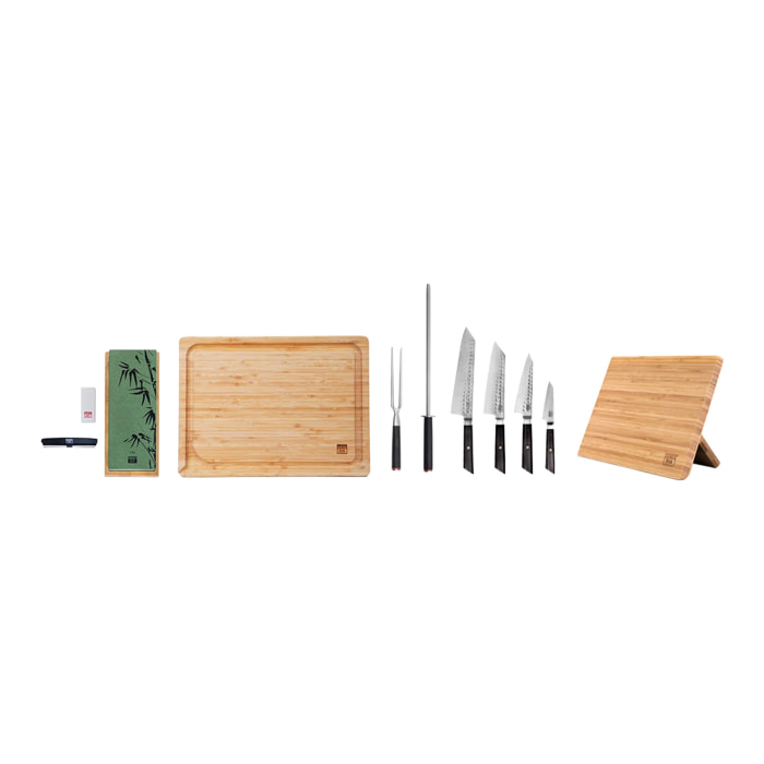 Set complet de couteaux (9 pièces) - Collection Bunka