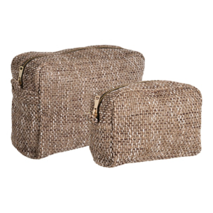 Borse da Toilette Safi Brown Mix — Set di 2