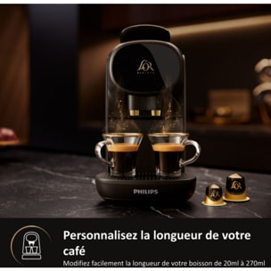 Cafetière à dosette PHILIPS LM9012/60 L'Or Barista Sublime Noire, 19 bars