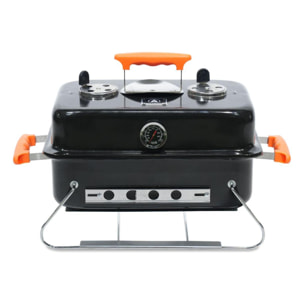 Grill portable avec pieds pliables