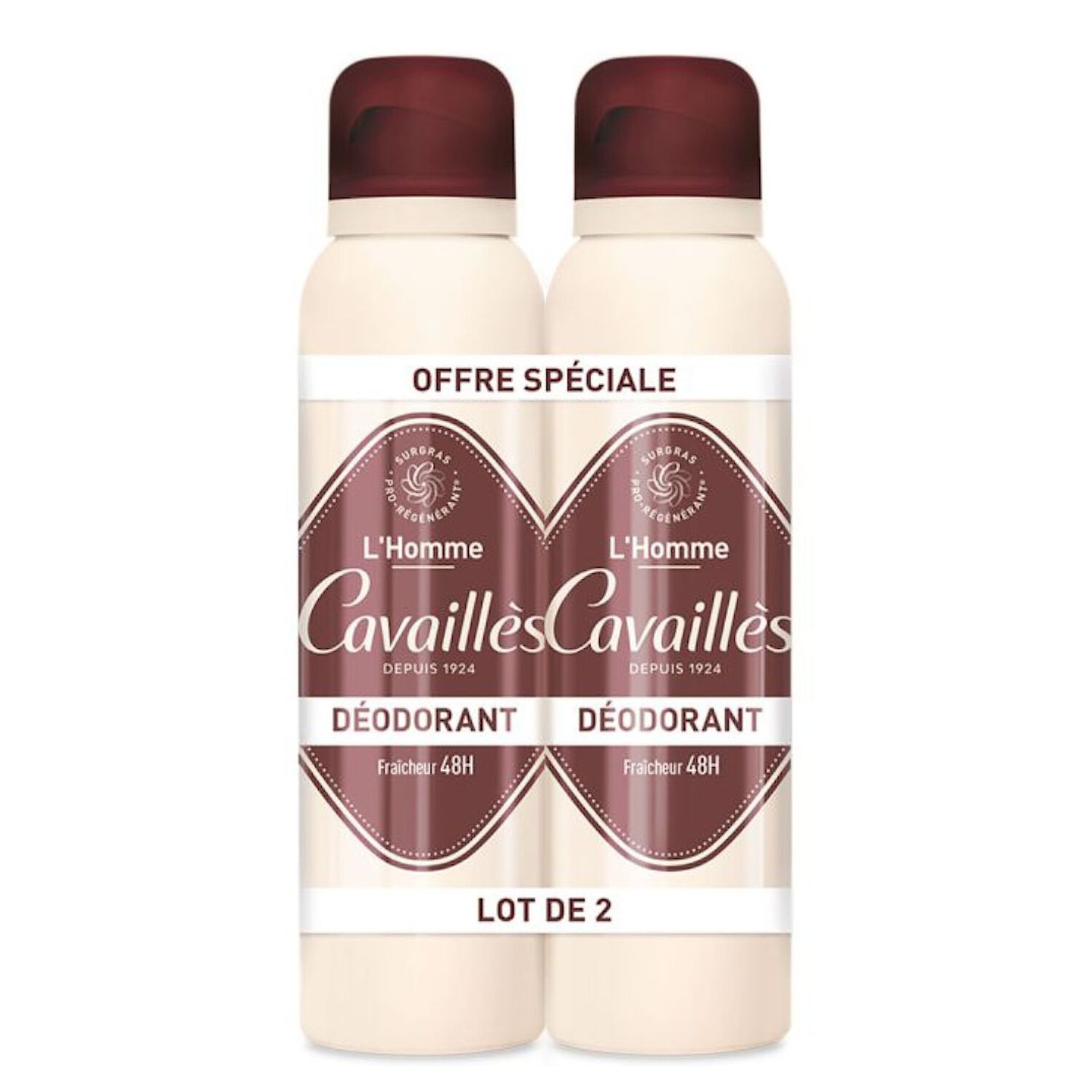 L'Homme - Déodorant Spray Fraîcheur 48h 2x 150 ml