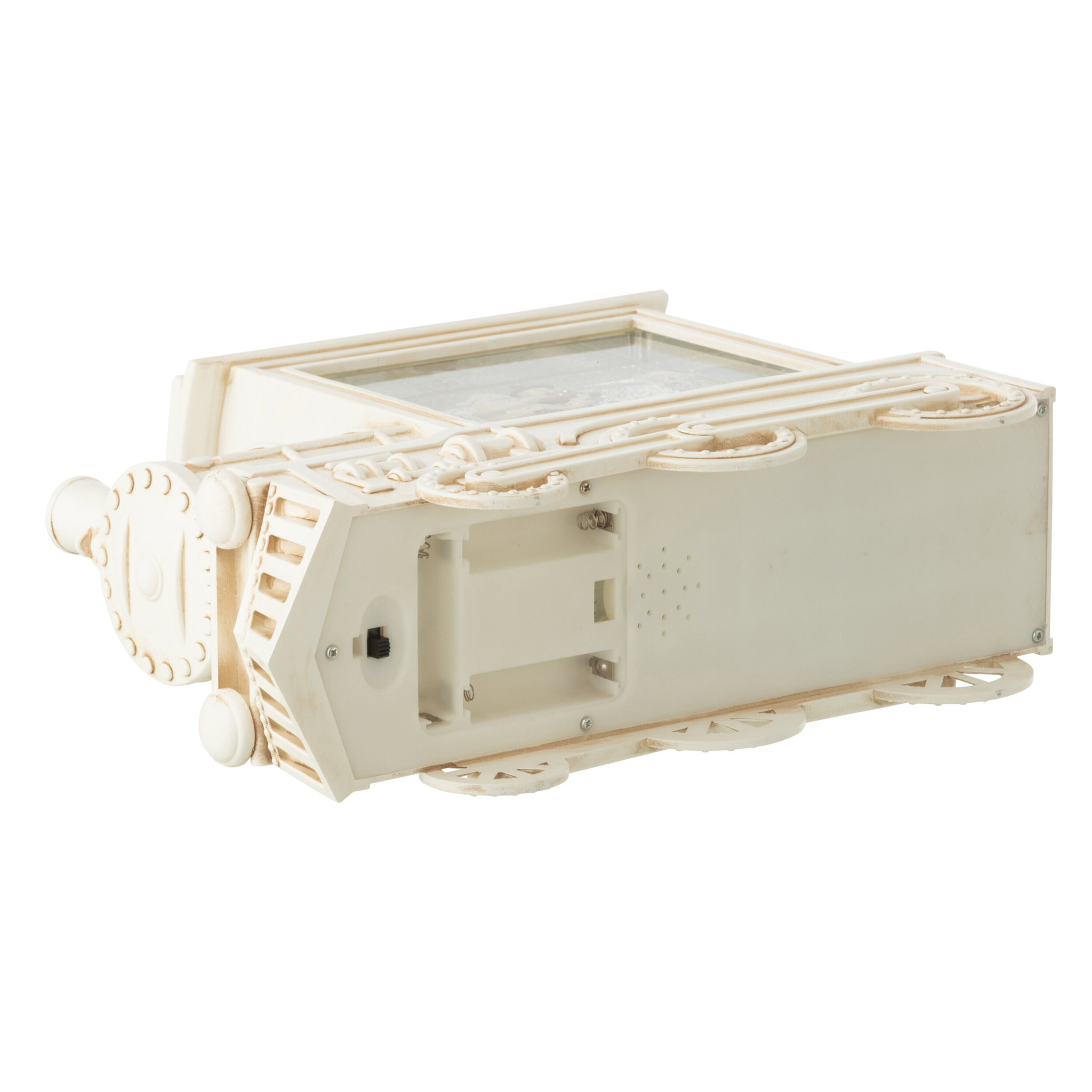 J-Line boule de neige Locomotive - plastique - blanc