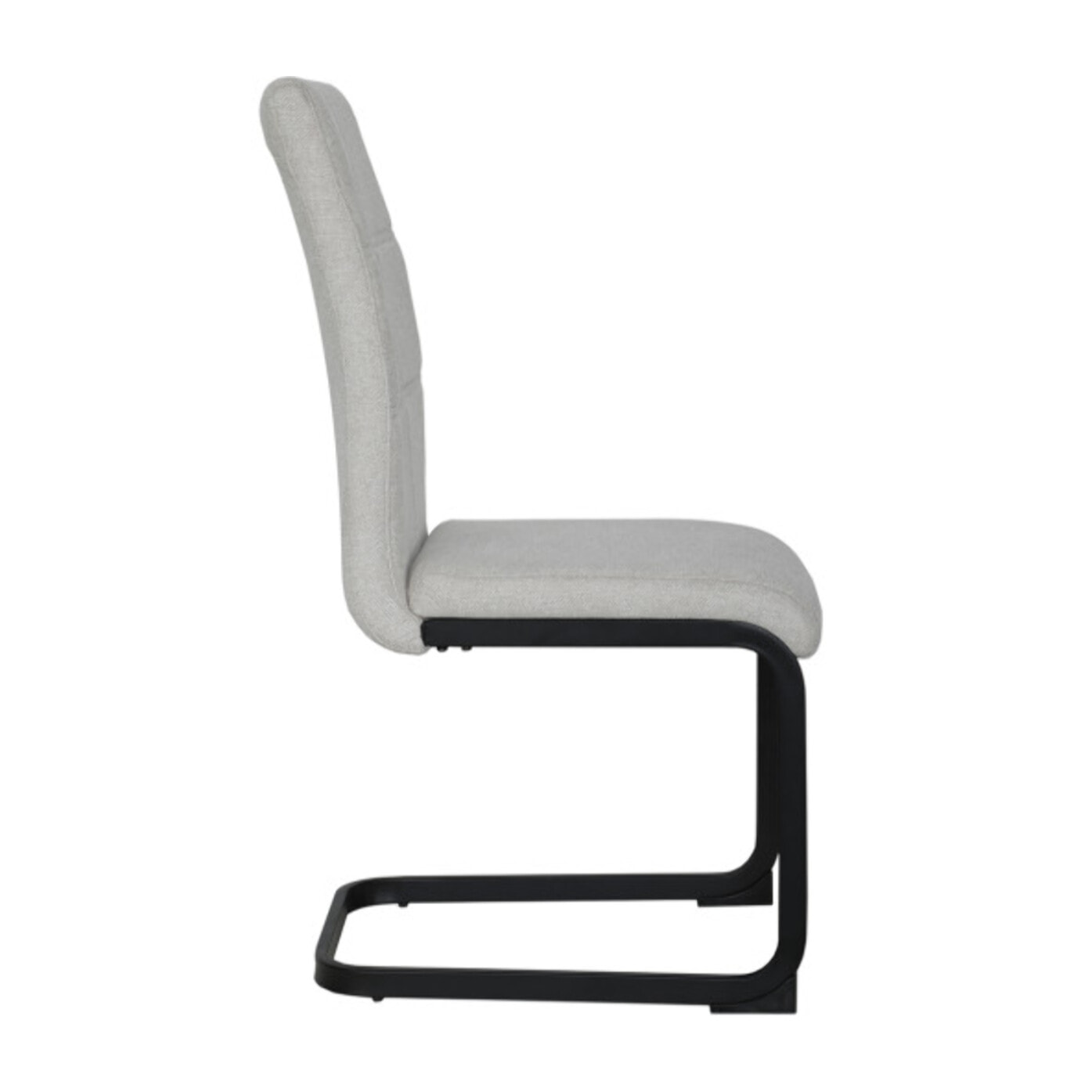 Chaise en tissu avec pied luge en métal - FABIO