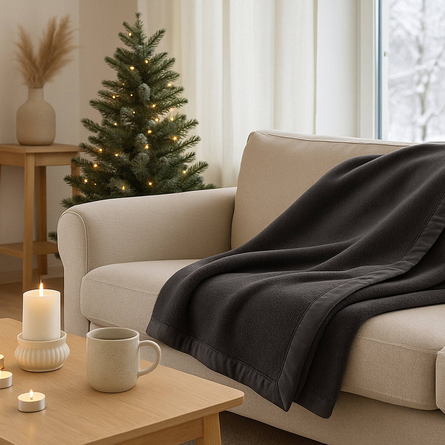 Couverture 100%polyester 250gsm mamie 2 pers