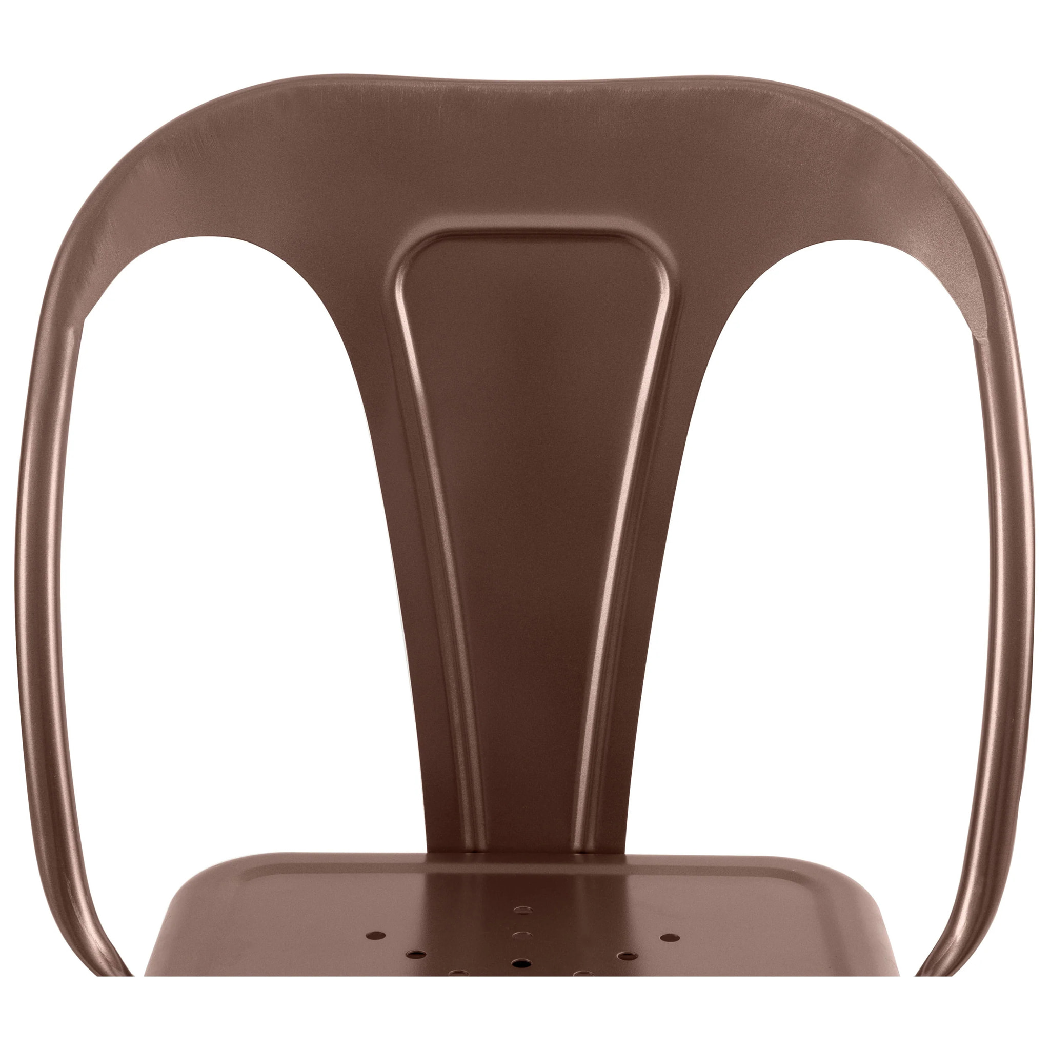 Lot de 2 chaises pour îlot central 67 cm en métal cuivre - Indus