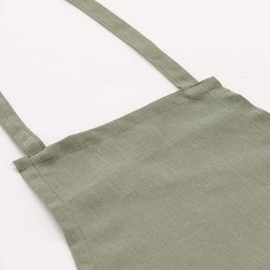 Tablier 100% lin armée verte - 110x69 cm