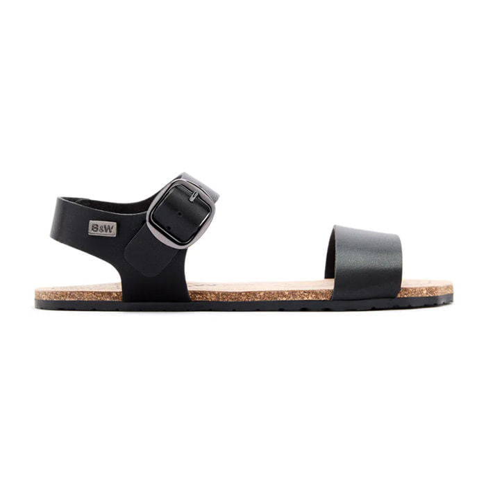 Sandalias Abiertas Barefoot Goflex en Negro