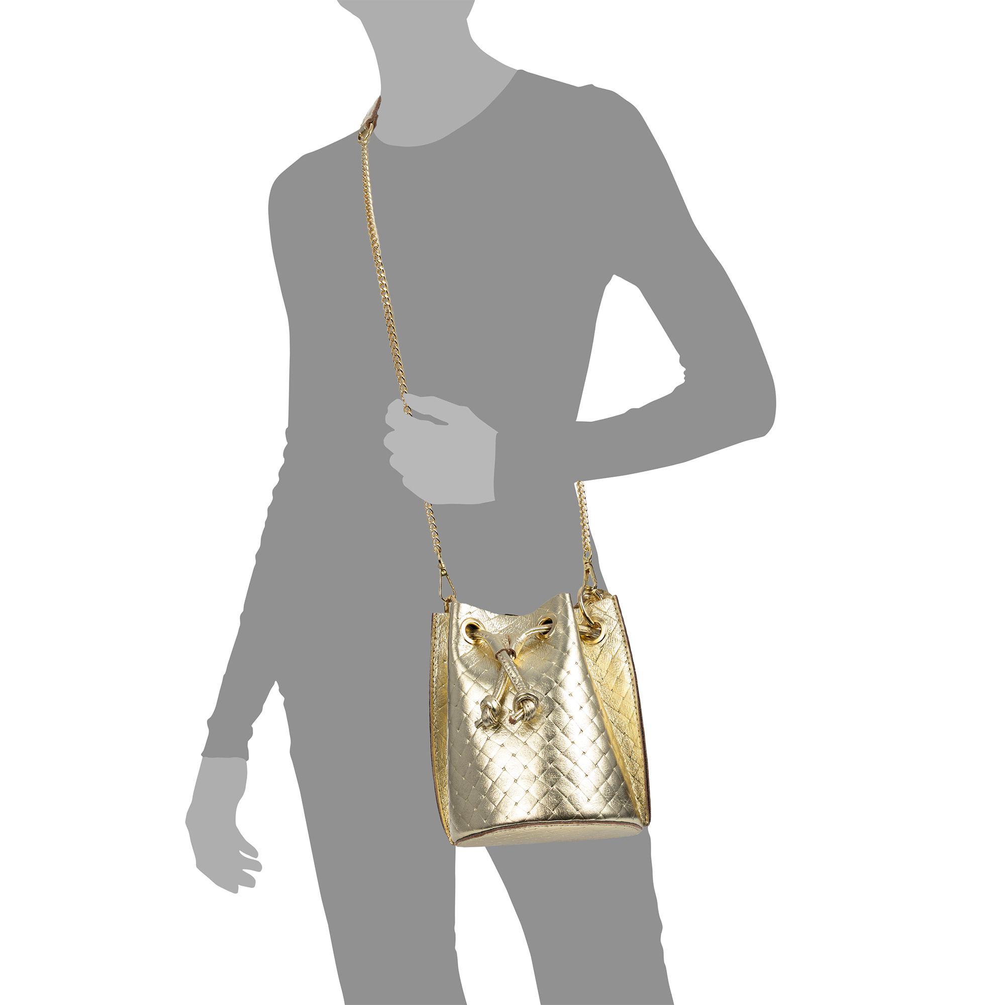 Primavera bolso de mano mujer. Piel auténtica Gamuza con grabado entrelazado y lacada brillante.