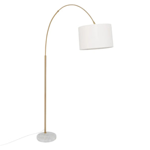 Lampadaire arche "Tilio" doré H195cm