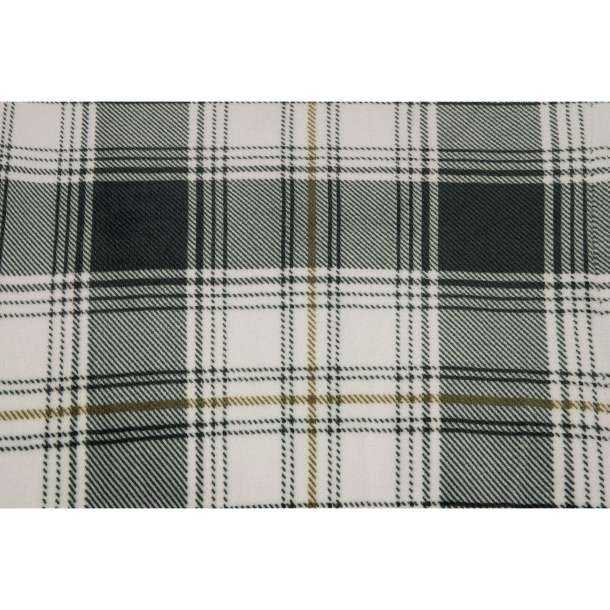 Plaid Coperta Pile Per Divano Retro Agnellato Scozzese Grigio