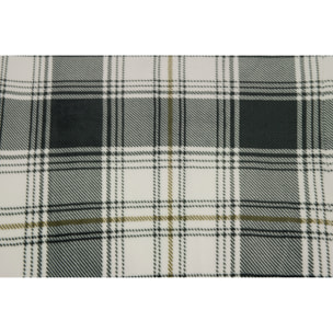 Plaid Coperta Pile Per Divano Retro Agnellato Scozzese Grigio