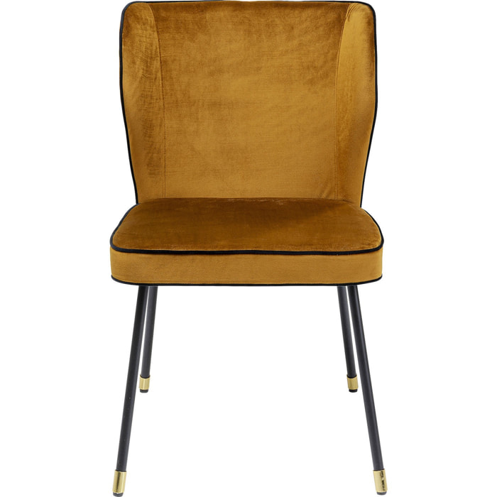 Chaise Irina velours ocre Kare Design
