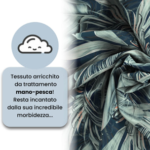 COPRIPIUMINO FASHION, 100% Microfibra, No Stiro - TROPICAL