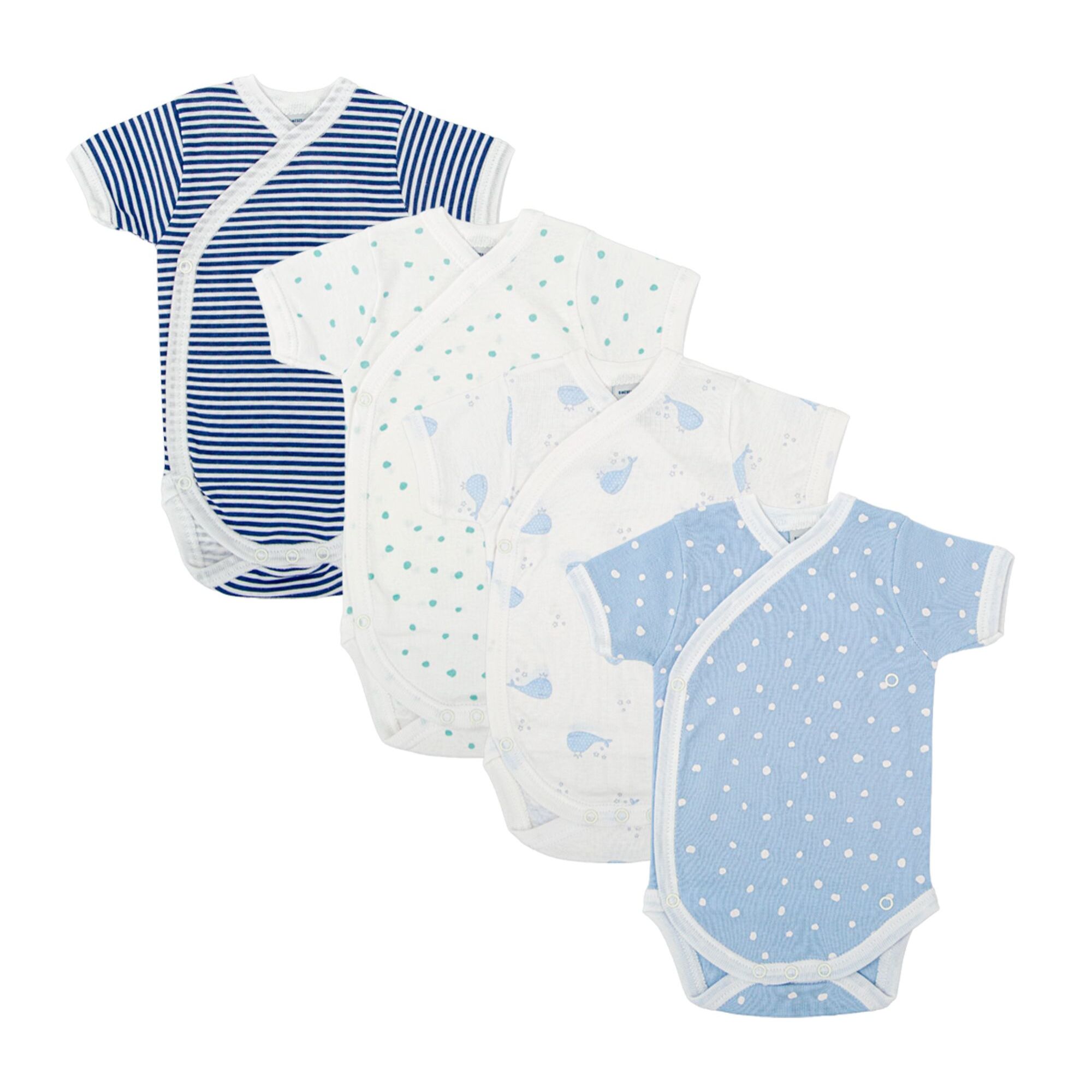 Pack 4 Body Cruzado Manga Corta