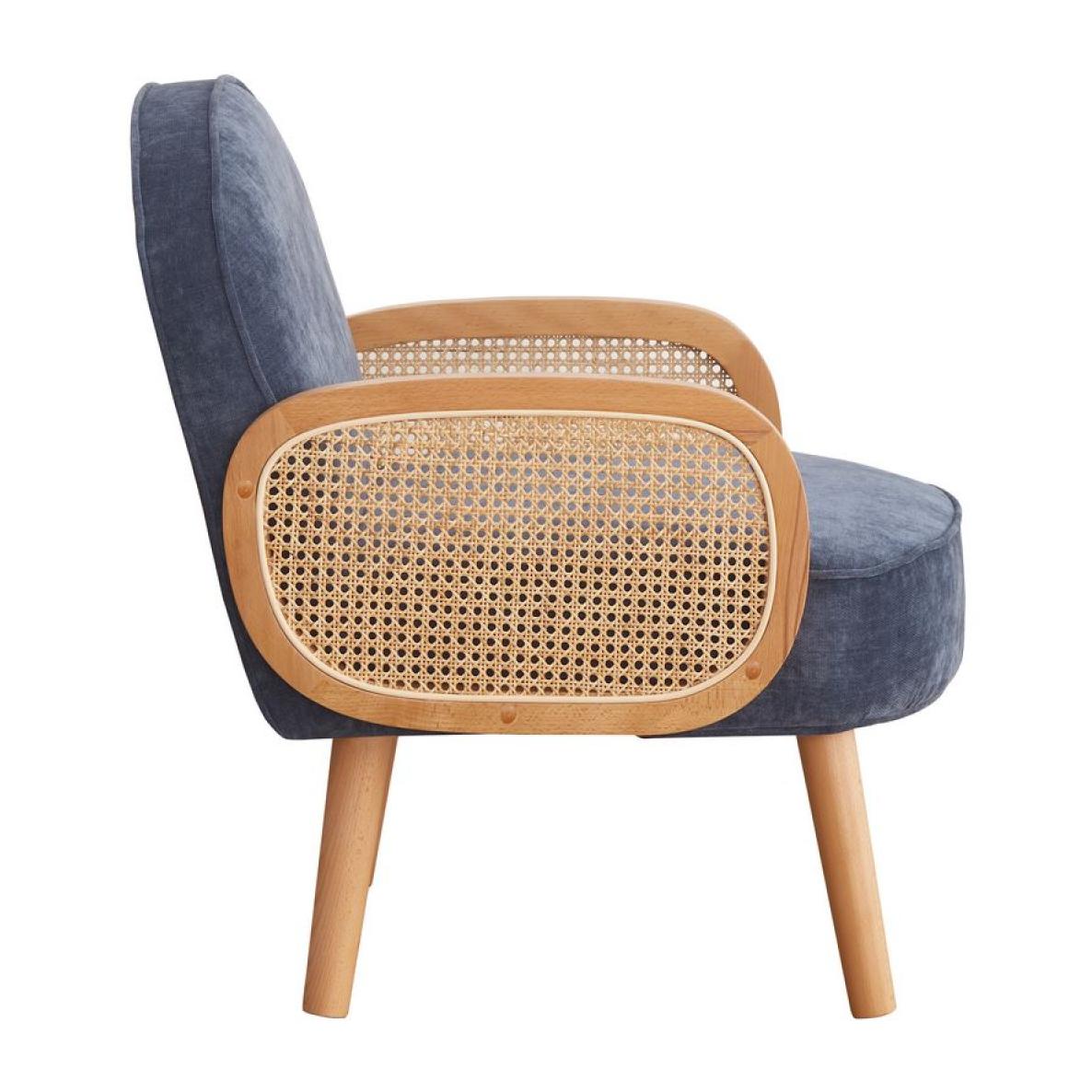 Poltroncina da salotto design nordico blu scuro - Doris