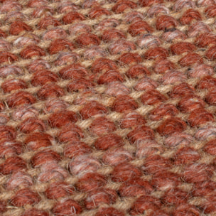 Tapis en jute OMBRE Rouge