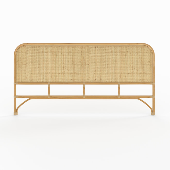 Tête de lit 180 cm en rotin naturel - Grace