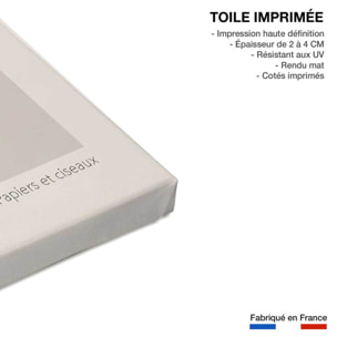 Tableau papiers et ciseaux Toile imprimée