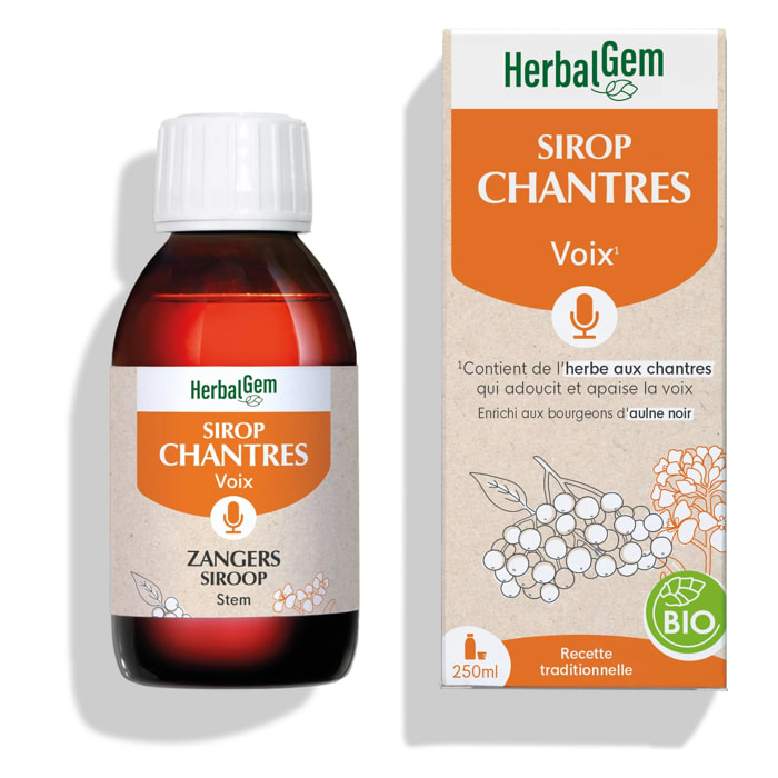 Herbalgem- Sirop Chantres Voix enrouée - Bio - 250 ml