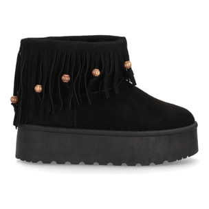 Botín australiano mujer con flecos y plataforma