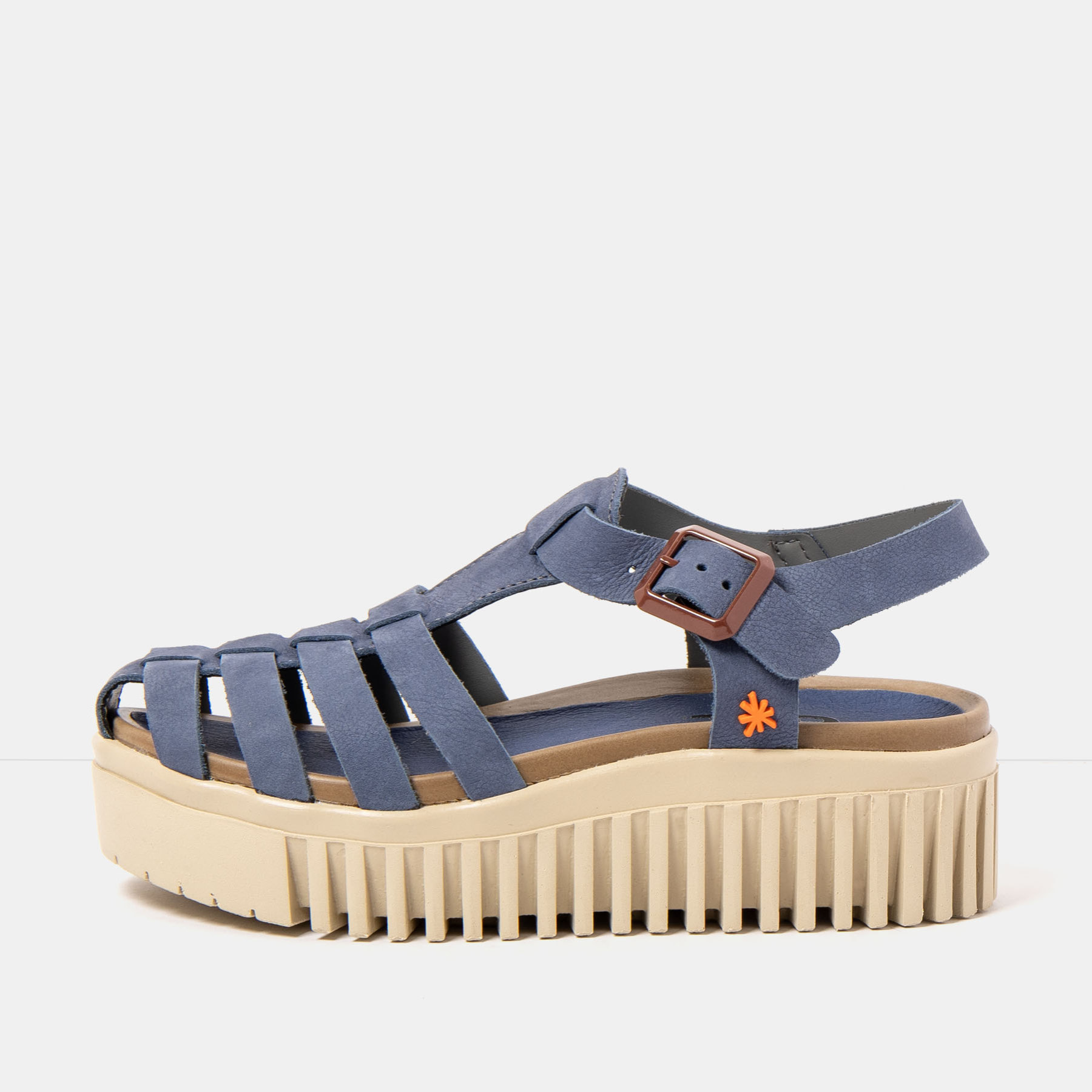 Sandalia de cuña 1575 NOBUCK OCEAN/BRIGHTON color Ocean