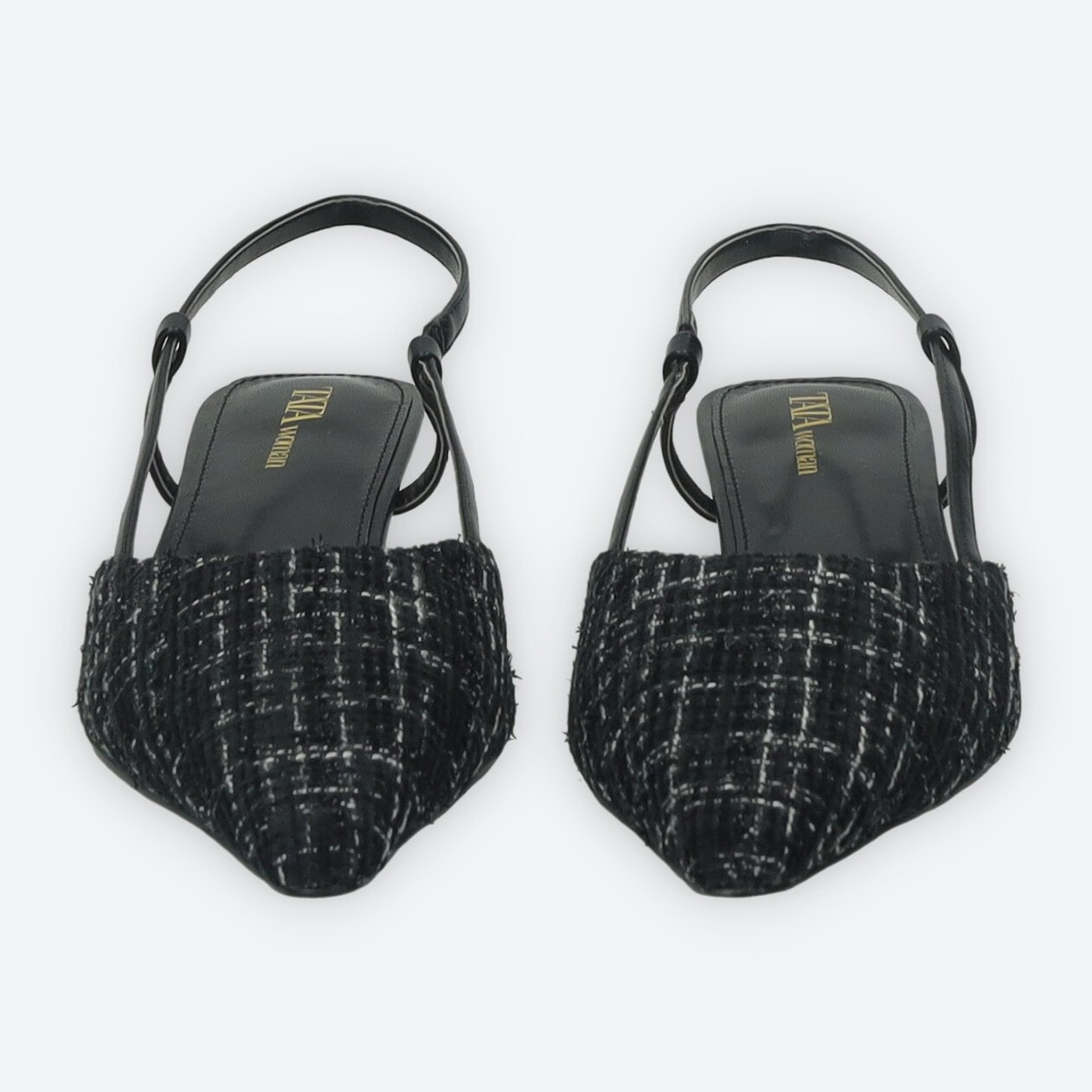 Décolleté sling back Donna Tata Italia Nero