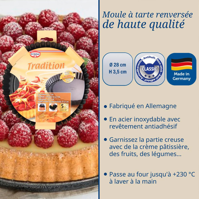 Moule à tarte renversée 28 cm Dr.Oetker Tradition