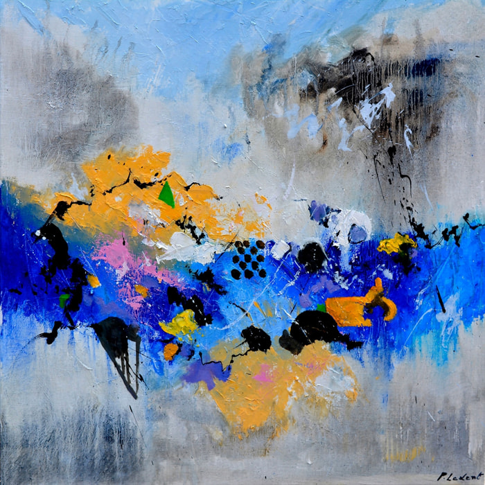 Tableau abstrait virgule Toile imprimée