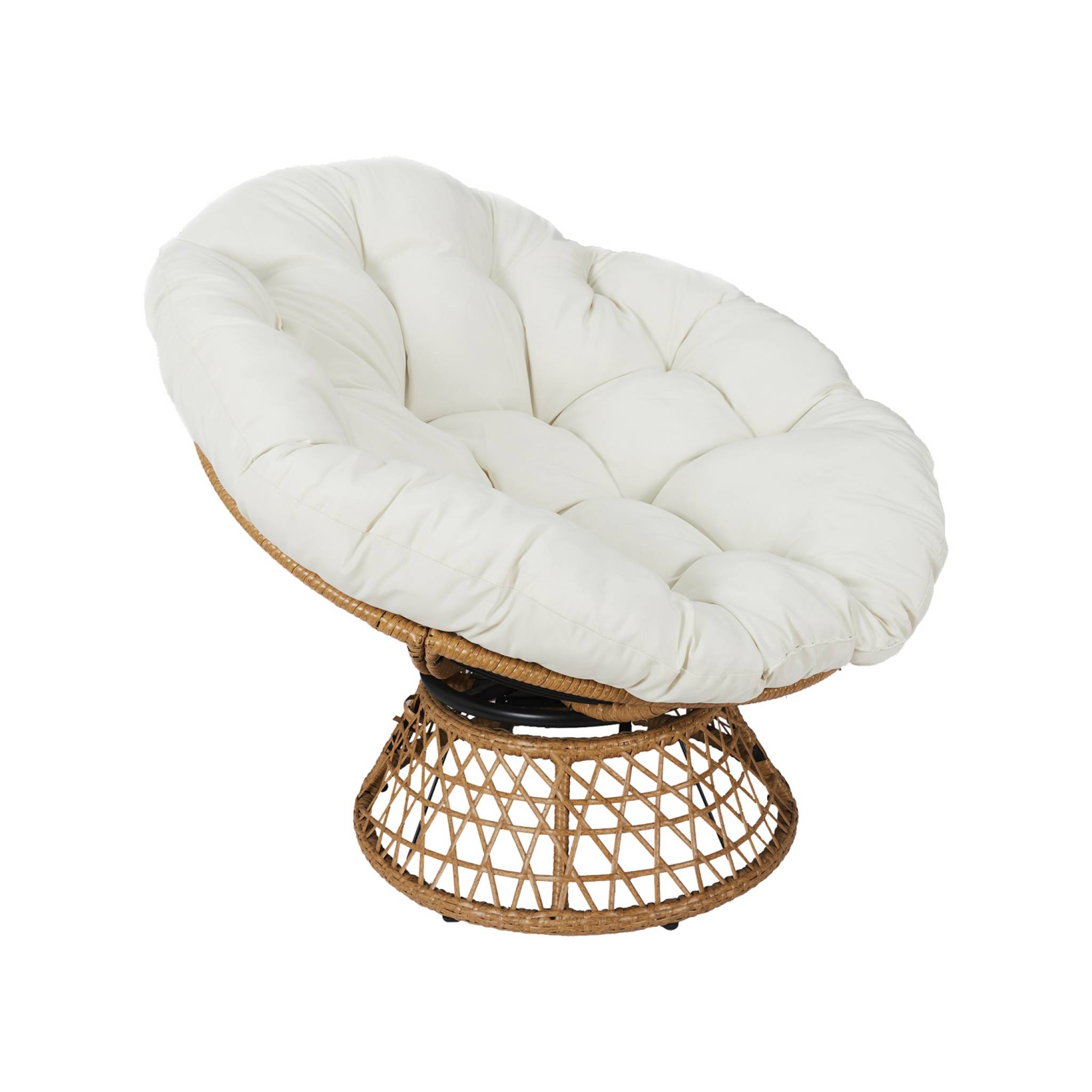 Fauteuil papasan polyrotin rotatif. loveuse outdoor/indoor Ø96cm