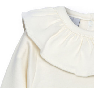 Body bebé manga larga cuello volante