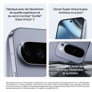 Smartphone GOOGLE Pixel 10 Pro XL Quartz Gris 256Go