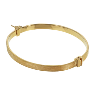 Bracciale Rigido Satinato placcato Oro Giallo 18Kt - Small/Medium