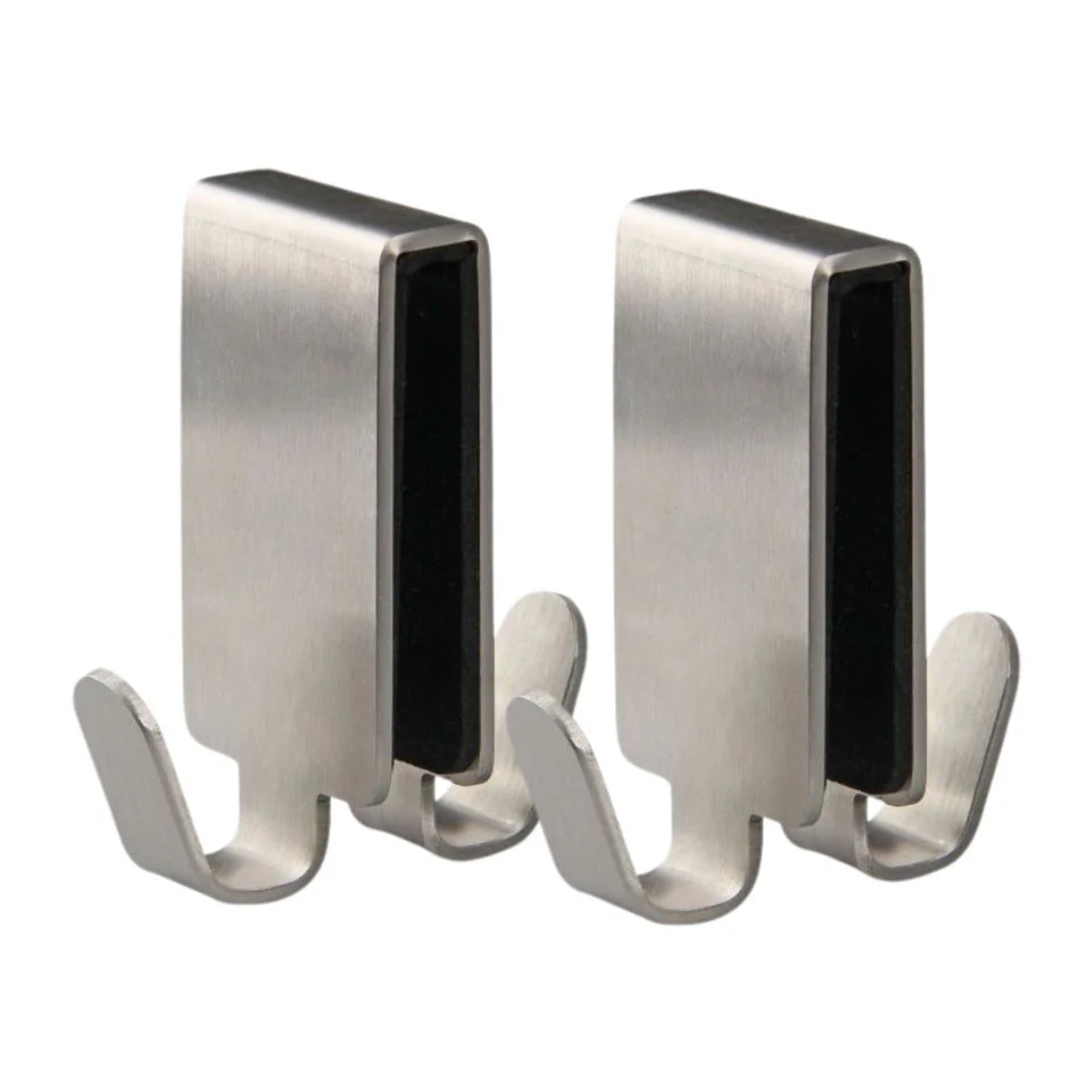 Lot de 2 doubles crochets pour paroi de douche en inox Fackelmann Tecno