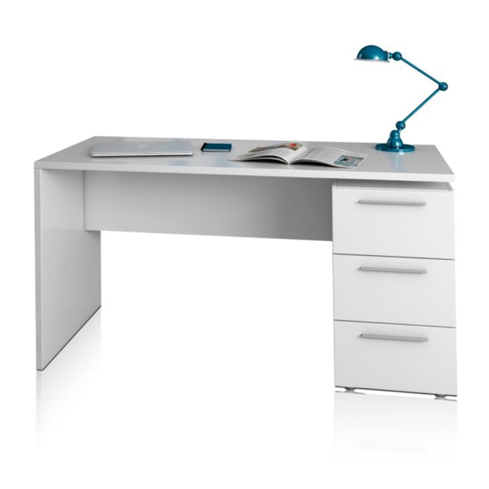 Mesa de escritorio Sasha Blanco Artik (Blanco Mate)