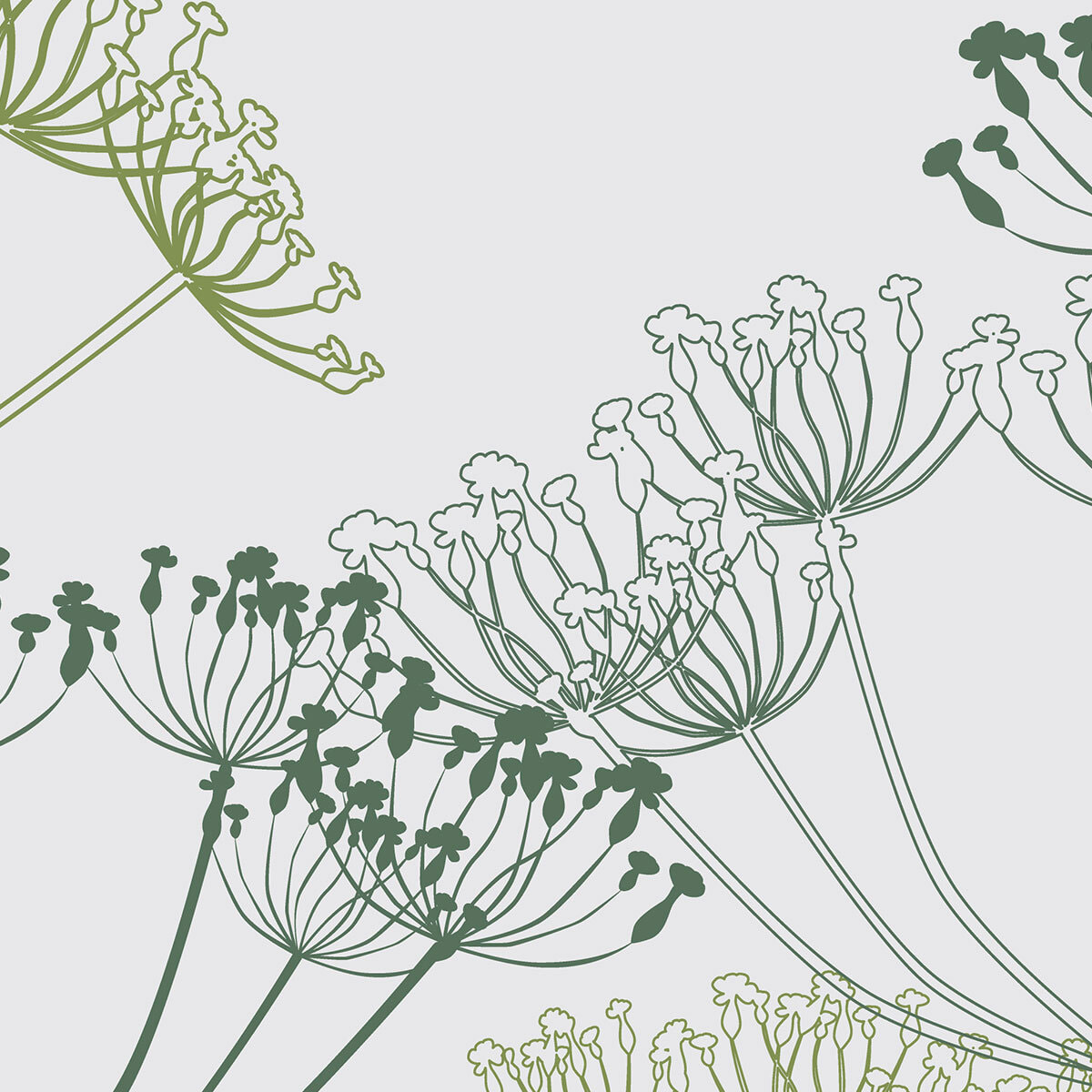 Papier peint panoramique Pissenlits et lucioles  Intissé