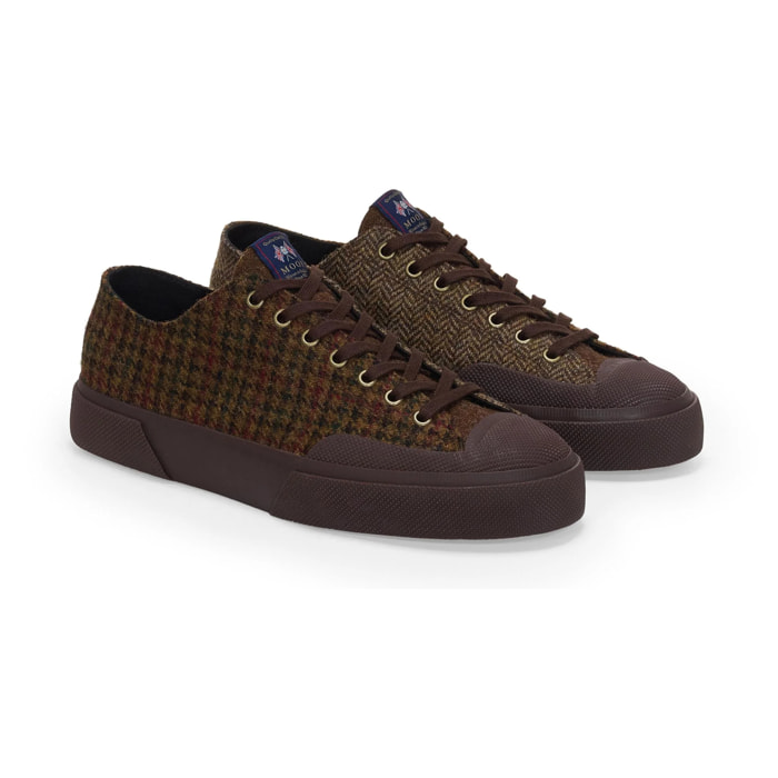 Superga - Sneakers Uomo Donna Marrone - 2432 WORKS WOOL PATCHWORK
