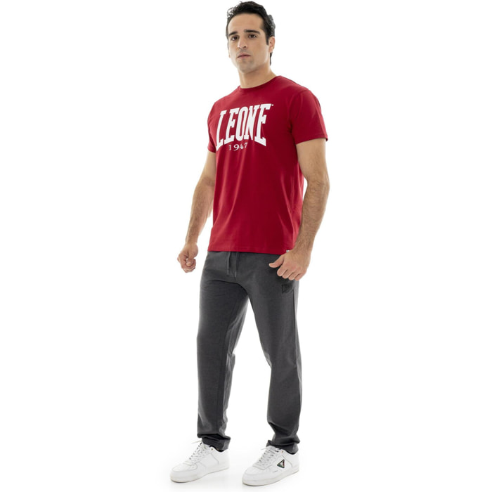Pantalone sportivo invernale da uomo senza polsino con logo piccolo "Basic"