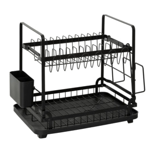 Egouttoir Black edition noir 2 niveaux