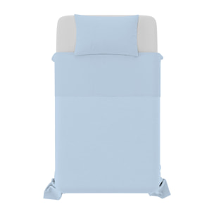 COMPLETO LETTO NATURAL COLOR, 100% COTONE - PIAZZA E MEZZA